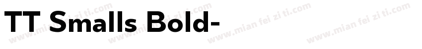 TT Smalls Bold字体转换